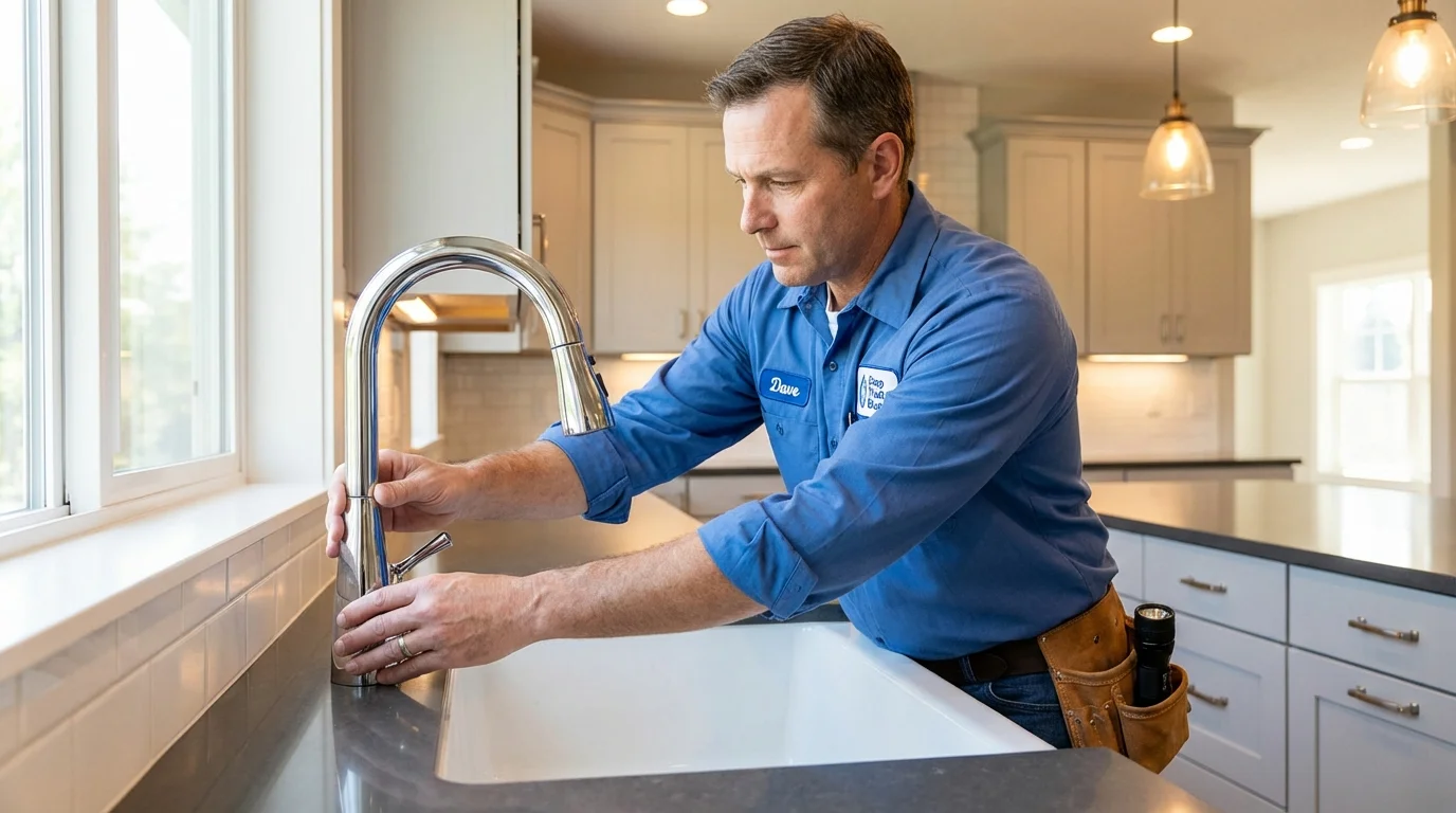Kitchen faucet installation by Johns Plumbing LLC in Ventnor City