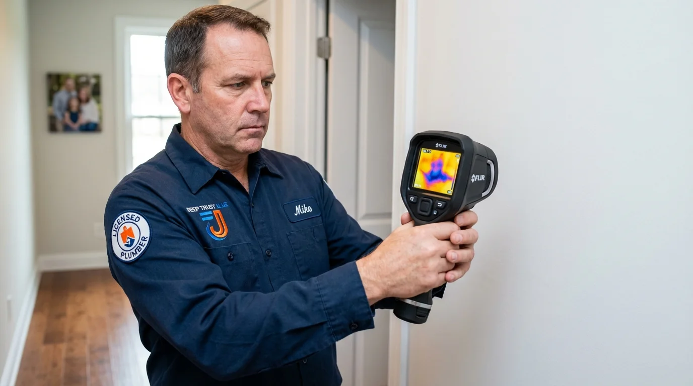 Thermal imaging leak detection by Johns Plumbing LLC in Ventnor City